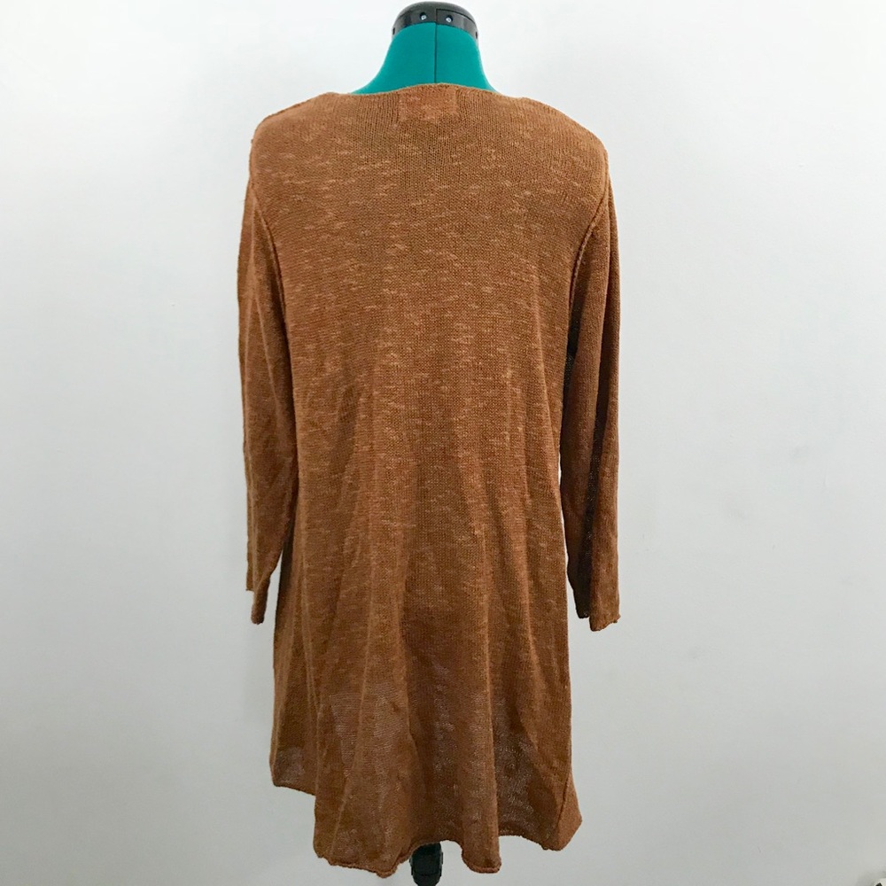 Habitat Linen Blend Loose Knit Tunic Sweater - Picture 4 of 7